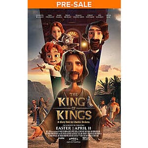 Fandango Movie Ticket Offer: King of Kings (2025) 2 Tickets Free (Fees may apply, 4/10 Showings Only)