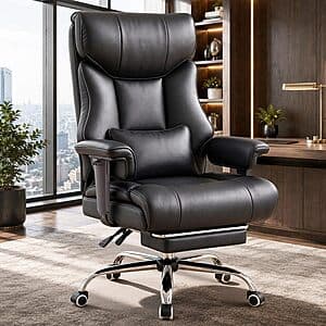 COMHOMA Big & Tall Ergonomic Office/Gaming Chair w/ Adjustable Armrests $115 + Free S&H