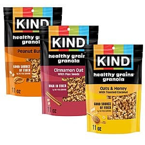 Select Accts: 3-Pk 11-Oz KIND Healthy Grains Granola Variety Pack $9.90 w/ S&S