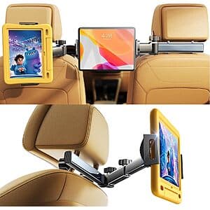 Prime: LISEN 3-in-1 Adjustable Tablet Holder Mount for Cars w/ Extendable Arm & Swivel $10 + Free S&H
