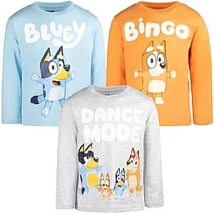 Carter's toddler t-shirts in various sizes from 2T to 8, laid out or displayed to show available sizing options.