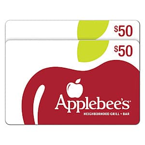 Costco Members: 2-Pack $50 Applebee's Grill + Bar eGift Card (Email Delivery) $75