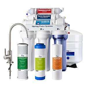 Costco Members: iSpring 6-Stage Alkaline Reverse Osmosis Water Filtration & Faucet $150 + Free S&H