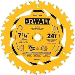 7-1/4" DeWalt Circular Saw Blade $7