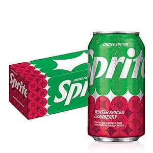 12-Pack 12-Oz Sprite Winter Spiced Cranberry & Lemon-Lime Soda $4.60