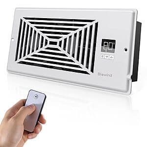 Biowind 4"x10" Smart AC Vent Cooling Booster Fan w/ Thermostat & Remote Control $25.25 + Free Shipping