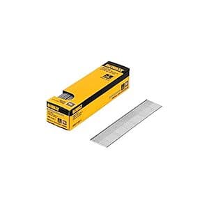 2500-Pack DeWALT 1" x 18-Gauge Brad Nails $4.35