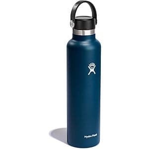 24oz Hydro Flask Insulated Stainless Steel Water Bottle (Blue) $20
