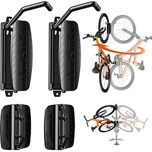 2-Pack Putorsen Swivel Bike Wall Mount (up to 77-lbs) $23 + Free S/H