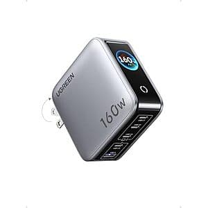 5-Port UGREEN Nexode Pro 160W GaN USB-C Wall Charger w/ Smart Display $60 + Free S&H