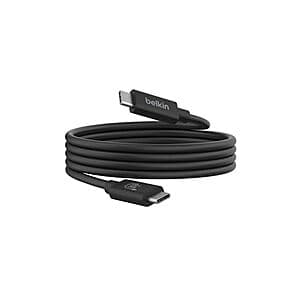 Belkin Connect USB4 20Gbps 240W USB-C Cable: 6.6' $20, 4' $19