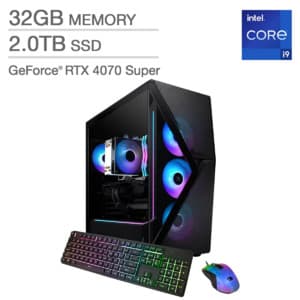 iBUYPOWER SlateMesh 8 Desktop: i9-14900F, RTX 4070 Super, 32GB RAM, 2TB SSD $1300 (Costco Members) + $15 Shipping