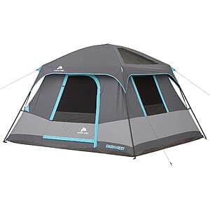 Ozark Trail 6-Person Dark Rest Cabin Tent w/Skylight Ceiling Panels (10' x 9') $60 + Free Shipping