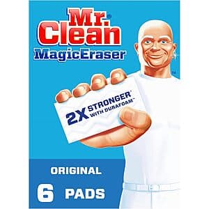 6-Count Mr. Clean Magic Eraser Sponge Original Cleaning Pads $3.20 w/ Subscribe & Save