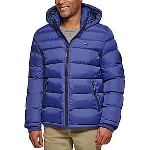 Men's Coats & Jackets (Various Brands): Tommy Hilfiger Hooded Quilted Puffer Jacket $67.50 & More + Free Shipping