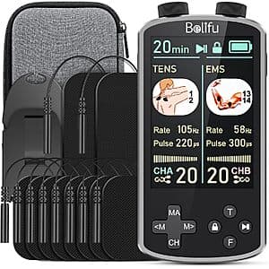 Belifu TENS 4-in-1 TENS EMS Relax Custom Frequency+Pulse Muscle Massager $24 + Free S&H