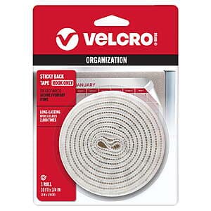 10' x 3/4" VELCRO Sticky Back Tape (Hook Only) $2.80