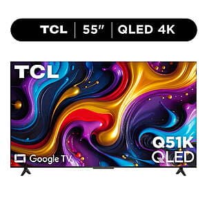 55" TCL Q Series QLED 4K UHD HDR Smart Google TV (2025) $248 + Free S&H