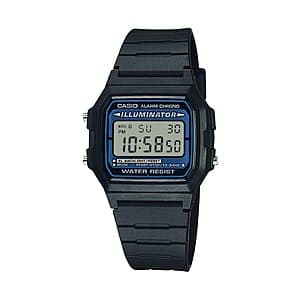 Casio Men's Vintage Illuminator Water Resistant Sport Watch w/ Black Resin Band $17.95