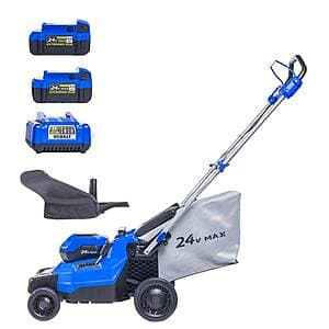Kobalt 24V 16" Cordless Push Lawn Mower w/ 2x 4 Ah Batteries & Charger $99 + Free Shipping