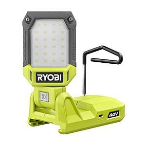 Ryobi 40V Cordless Battery Topper LED Work Light (Tool Only) $19.95 & More + Free Shipping
