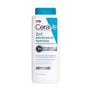 12oz CeraVe 2 In 1 Hydrating Anti Dandruff Shampoo And Conditioner $6.50 w/ Subscribe & Save
