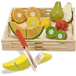 17-Piece Melissa & Doug Wooden Play Food Cutting Fruit Set $7.75 & More