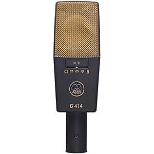 AKG C414 XLII Professional Large-Diaphragm Condenser Microphone w/ Case $799 + Free S&H