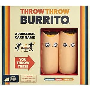 Exploding Kittens Throw Throw Burrito Dodgeball Card Game (2-6 players; ages 7+) $10