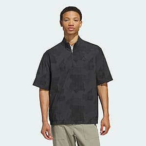 adidas Men's Go-to DWR Short Sleeve Half-Zip Pullover $12.80 + Free Shipping
