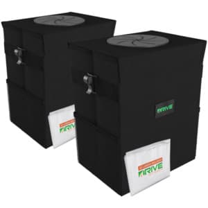 2-Pack Drive Auto Collapsible Car Trash Cans + 40 Bags $10 + Free Shipping