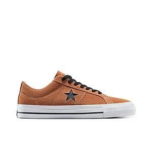 Converse Men's or Women's Cons One Star Pro Suede Shoes (Red Terracotta/Black/White) $20 + Free Shipping