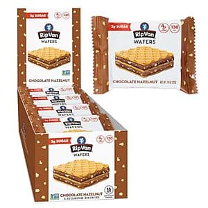 16-Count 0.78-Oz Rip Van Chocolate Hazelnut Wafers Cookie Snacks $8.85 w/ Subscribe & Save