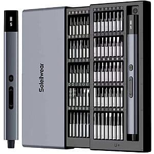 80-Pc Soleilwear 0.75N.m Torque Mini Electric Precision Screwdriver Set $20