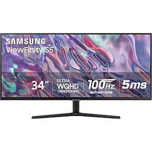 34" Samsung ViewFinity S50GC Ultra-WQHD 100Hz 1440p AMD FreeSync HDR10 Monitor $197 + Free Shipping