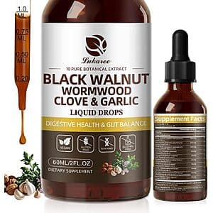 2-Oz Lukaree Wormwood Black Walnut & Clove Gut Cleanse Tincture $6.50 w/ S&S