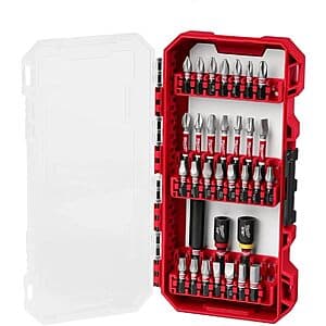 32-Pc Milwaukee Electric Tool Shockwave Heavy Duty Impact Driver Bit Set $15