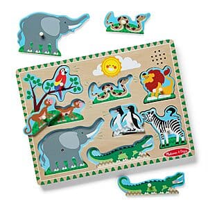8-pc Melissa & Doug Sound Puzzle (Zoo Animals) $5.50