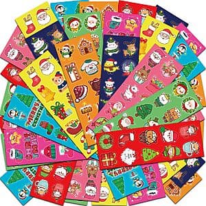 40-Sheets HSHFAMIIY Christmas Stickers for Kids (400 Stickers) $3.60