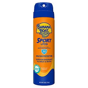1.8-Oz Banana Boat Sport Ultra SPF 30 Sunscreen Spray + $3 Walmart Cash $2.50 + Free Store Pickup