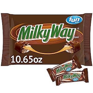 10.65oz MILKY WAY Fun Size Milk Chocolate Halloween Candy Bars $2.30