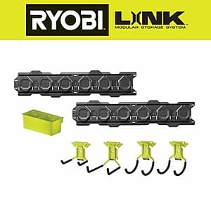 7-Pc RYOBI LINK Wall Storage Kit w/ Heavy Duty Wall Hooks $40 + Free S&H