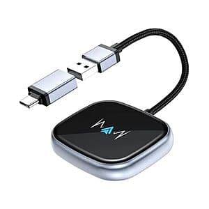 Vnilrgle One-Touch NFC Wireless Android Auto Adapter w/ USB Connector $10 + Free S/H w/ Amazon Prime