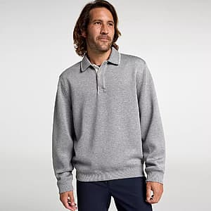 VRST Men's Pinnacle Rugby Sweatshirt (Mid Grey Heather) $15.75 + Free S&H