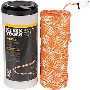 500' Klein Tools Cable and Wire Poly Pulling Line w/ Orange Tracer $9 + Free S/H w/ Prime