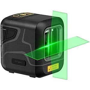 Fanttik D2 Pocket Self-Leveling Cross Line Green Laser Level $28
