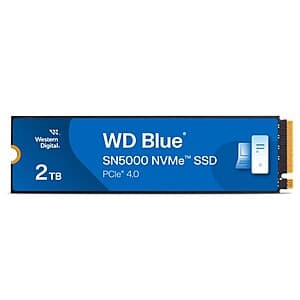 Select Walmart Stores: 2TB WD Blue SN5000 M.2 2280 PCIe Gen 4.0 NVMe SSD $124 + Free Shipping
