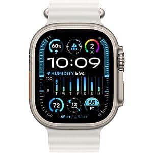 Refurb/Excellent: 49mm Apple Watch Ultra 2 GPS + Cellular (Titanium/White) $339.15 + Free S&H