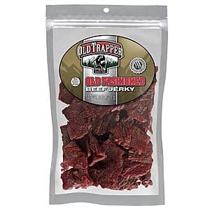 Prime Members: 8-Oz Old Trapper Beef Jerky (Old-Fashioned or Peppered) $7.40 w/ Subscribe & Save + Free Shipping