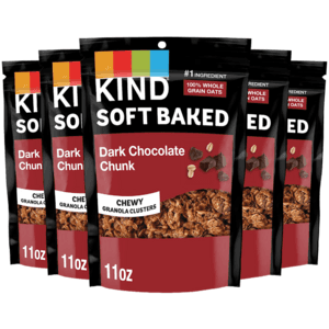 5-Pk 11oz. KIND Soft Baked Chewy Granola Clusters (Dark Chocolate Chunk) $10 + Free S&H